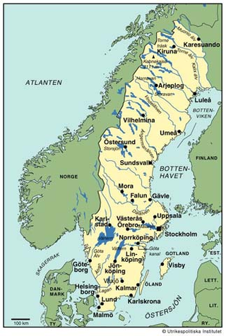 Pedagogisk planering i Skolbanken: Sveriges geografi