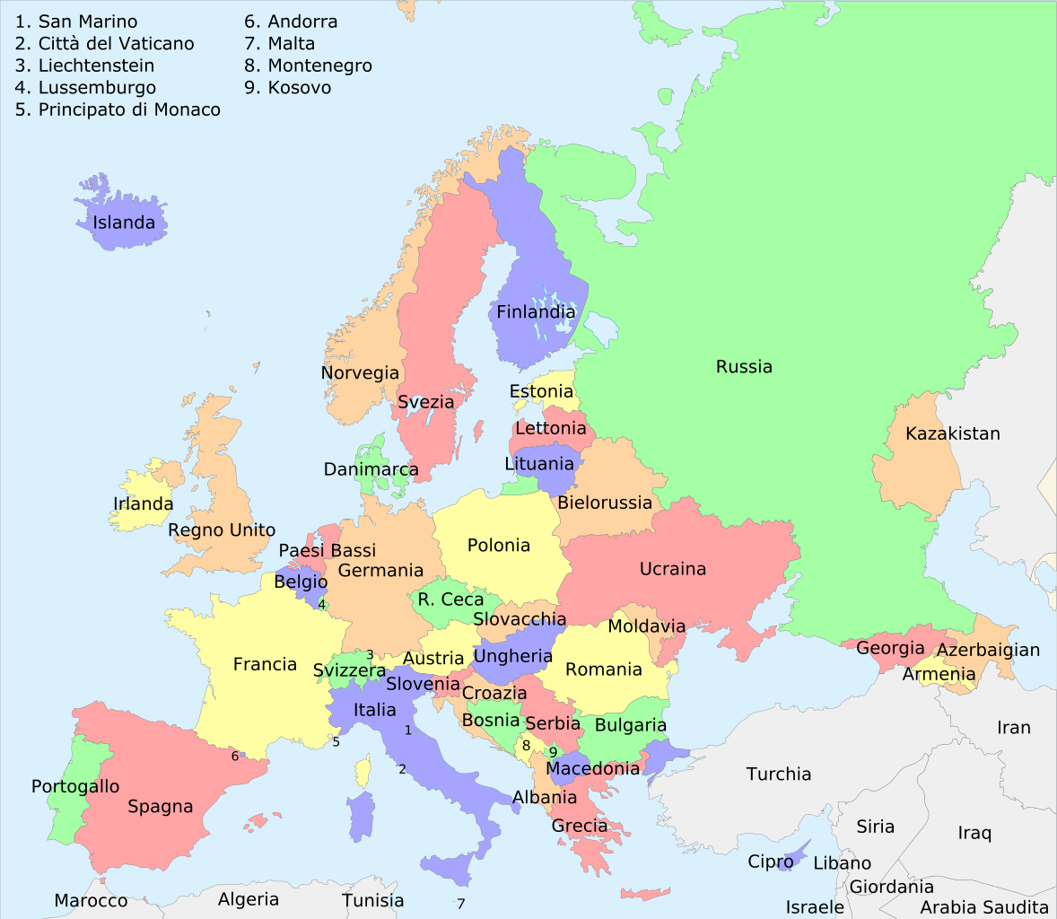 Europas största länder | Världens 15 största länder