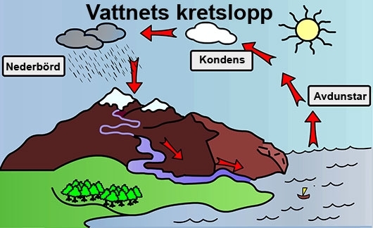 vatten kretslopp experiment