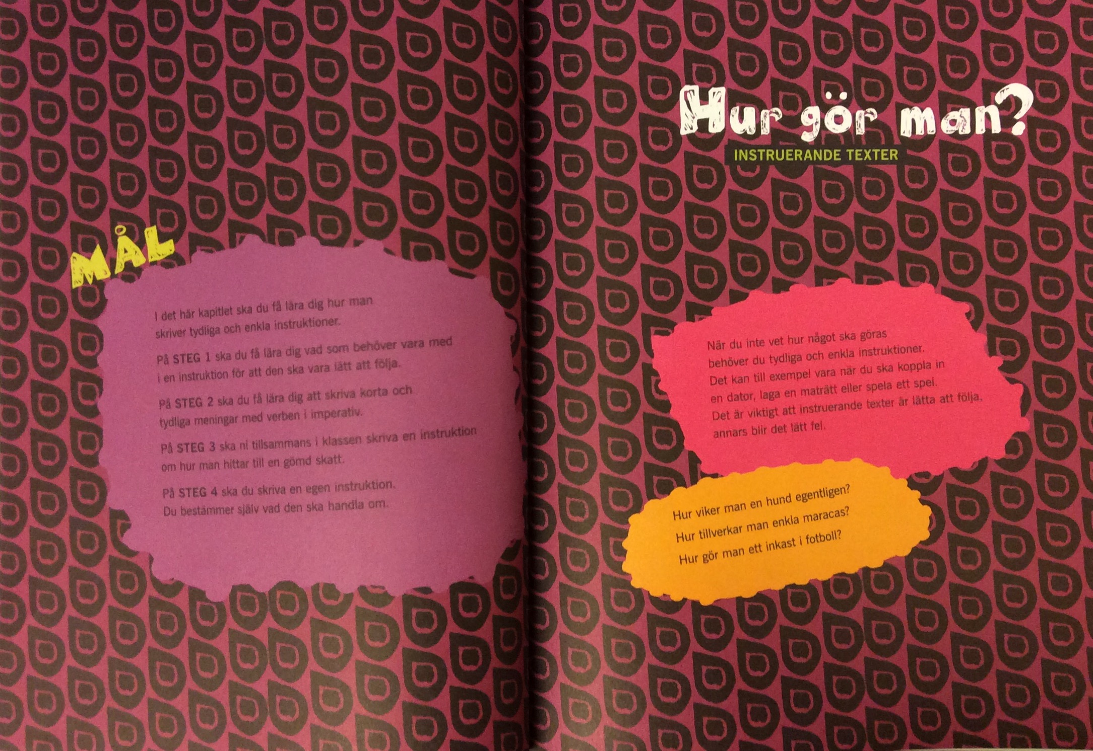 Pedagogisk planering i Skolbanken Instruktion