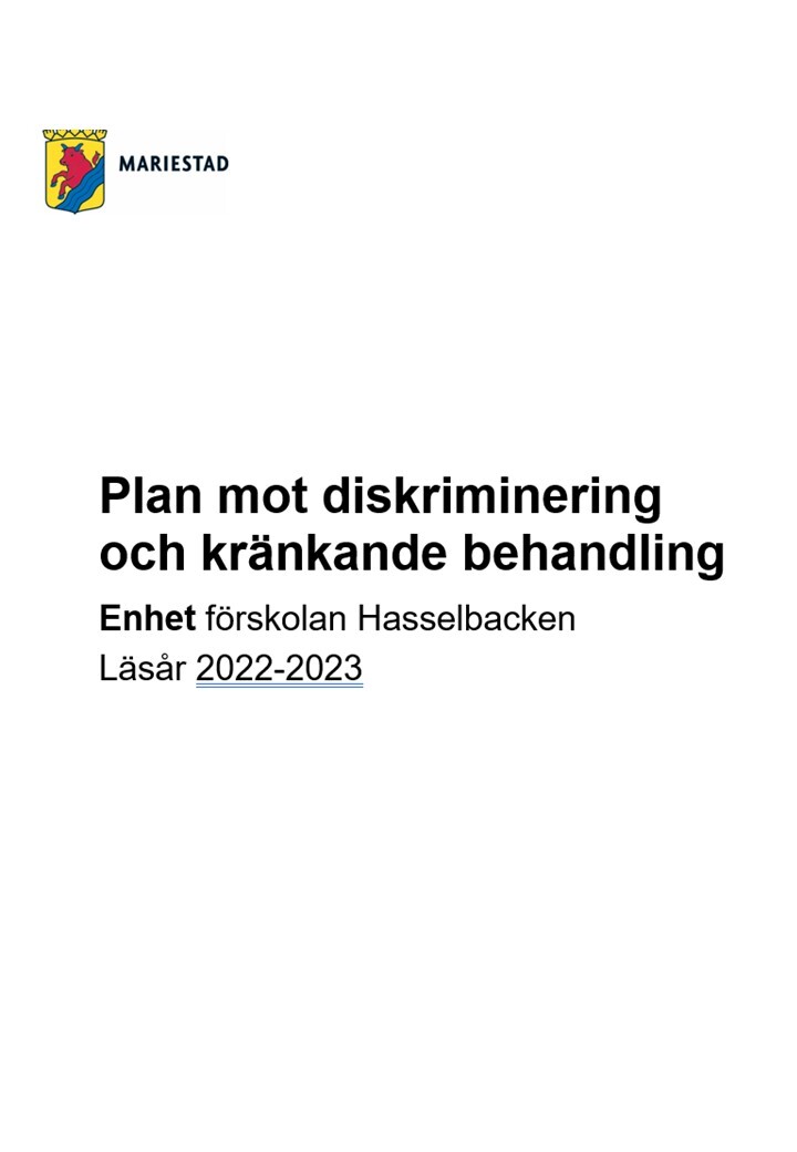 Pedagogisk Planering I Skolbanken: Plan Mot Diskriminering Och ...