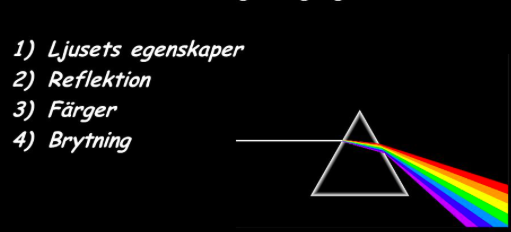 Pedagogisk Planering I Skolbanken: Fysik: Ljus, Utbredning, Reflektion ...