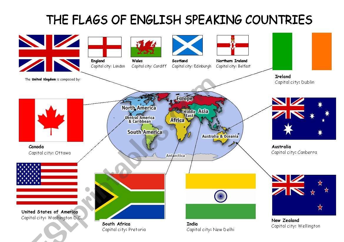 What Are The English Speaking Countries In South America