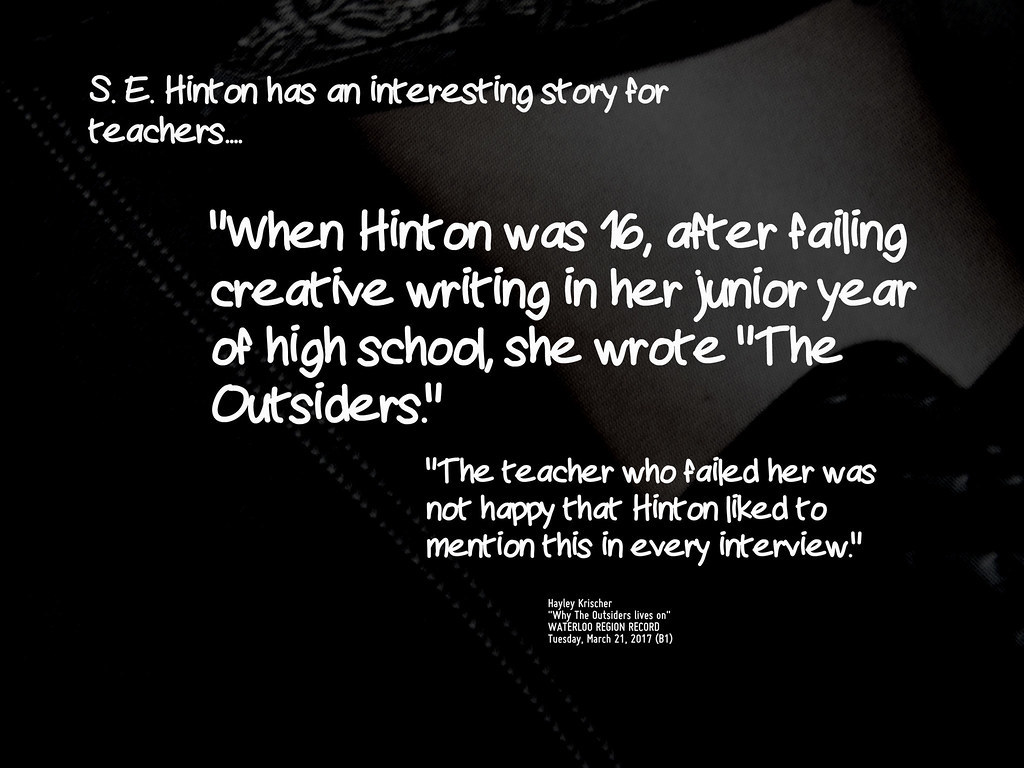 Pedagogisk planering i Skolbanken Åsö grundskola 8H The Outsiders