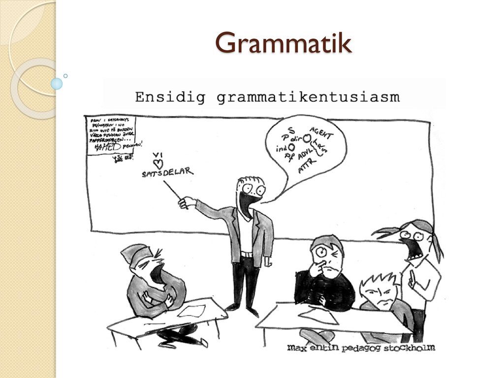 Pedagogisk Planering I Skolbanken: Grammatik åk 6