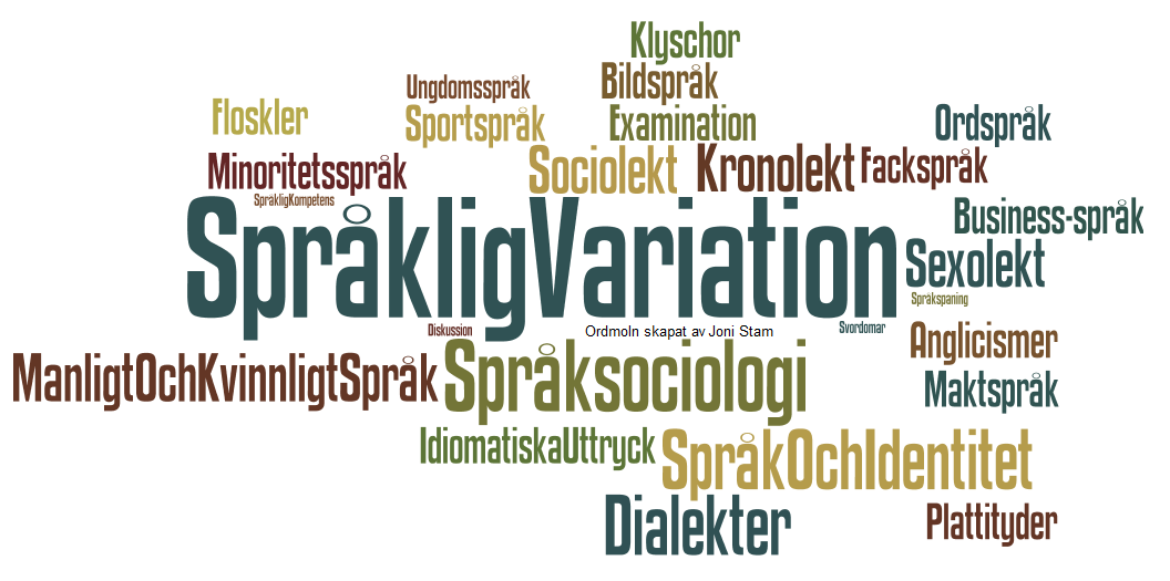 Pedagogisk Planering I Skolbanken Språkliga Variationer 2002