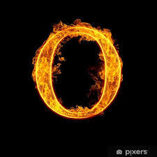 Poster Brand alfabetet bokstaven O • Pixers® - Vi lever för förändring